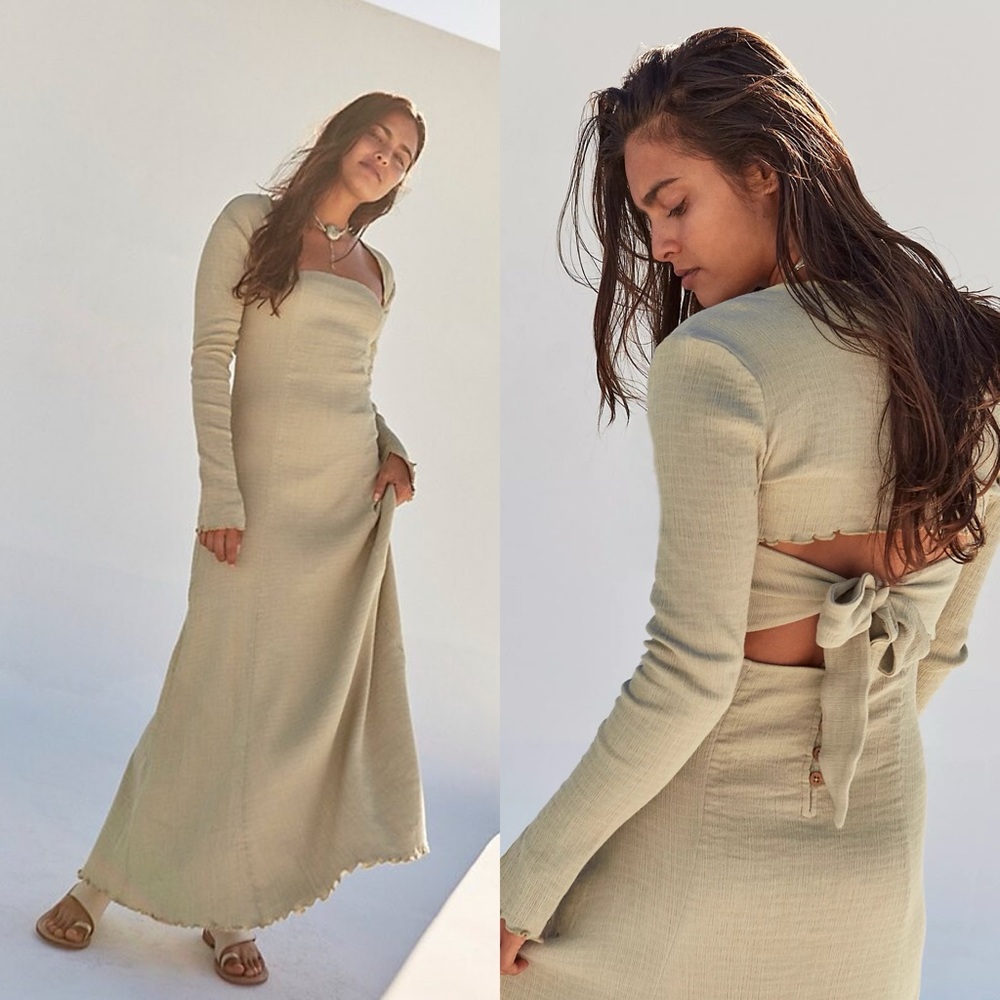 New Free People Serenade Me Dress Shrug Set